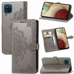 Чехол-книжка JR Art Series для Samsung Galaxy A12/M12 - Grey