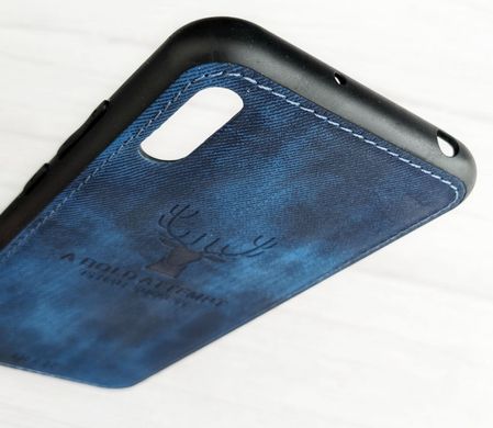 Чохол Deer з тканинною поверхнею Soft-Touch для Huawei Y6 2019 - Blue