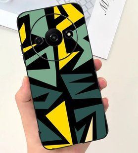 Силиконовый чехол с рисунком для Xiaomi Redmi A3 - Разноцветные линии