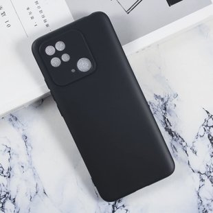 Силиконовый TPU чехол для Xiaomi Redmi 10C - Black Full Camera