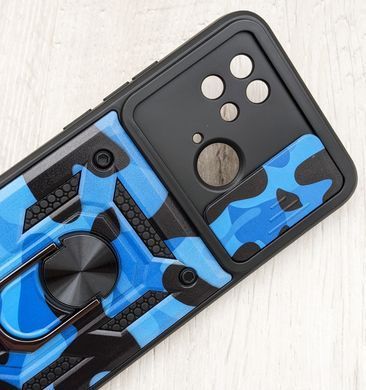 Удароміцний чохол Hybrid Ring Camshield для Xiaomi Redmi 10C - Blue