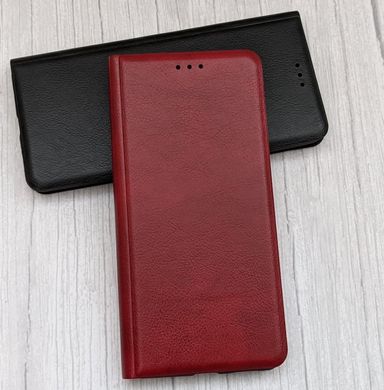 Чехол книжка BOSO Soft Matte для Xiaomi Redmi Note 10 / Note 10S - Dark Red