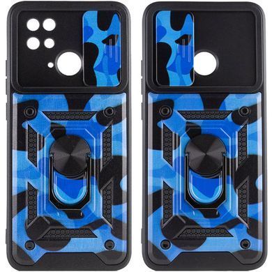 Удароміцний чохол Hybrid Ring Camshield для Xiaomi Redmi 10C - Blue