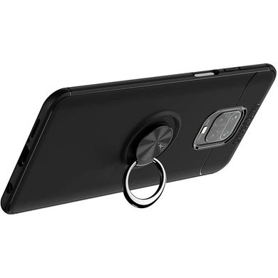 Чохол Hybrid Car Magnetic Ring для Xiaomi Redmi Note 9S/9 Pro - Black