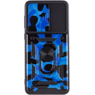 Ударостійкий чохол Hybrid Ring Camshield для Xiaomi Redmi A1 / A2 - Navy Blue