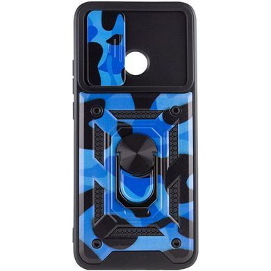 Удароміцний чохол Hybrid Ring Camshield для Xiaomi Redmi 10C - Blue