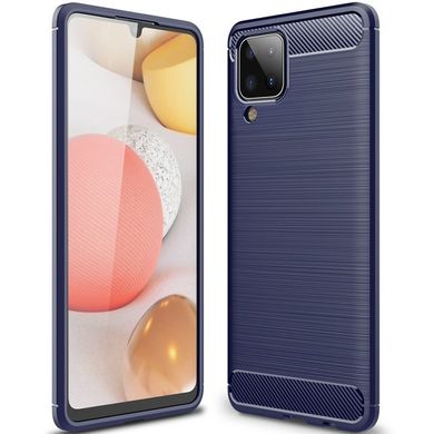 TPU чехол Slim Carbon для Samsung Galaxy A12 - Dark Blue