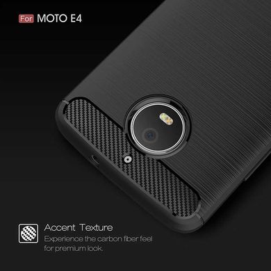 Силиконовый чехол Hybrid Carbon для Motorola Moto E4