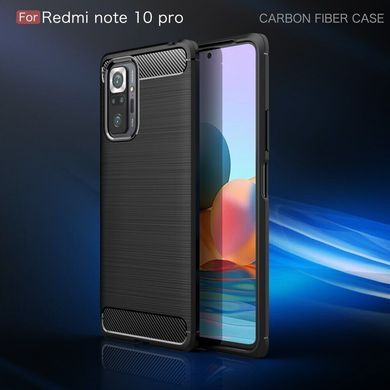 Защитный чехол Hybrid Carbon для Xiaomi Redmi Note 10 Pro