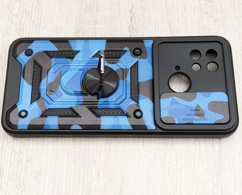 Удароміцний чохол Hybrid Ring Camshield для Xiaomi Redmi 10C - Blue