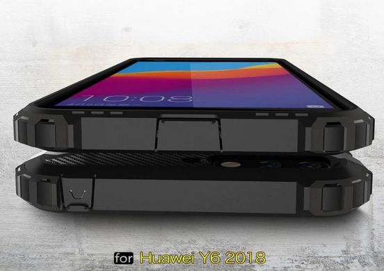 Бронированный чехол Immortal для Huawei Y6 2018 - Black