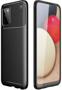 Защитный чехол Hybrid Carbon Case для Samsung Galaxy A03s - Black