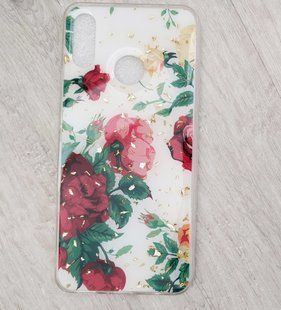 Силіконовий чохол з малюнком Huawei P Smart Plus - Троянди темні