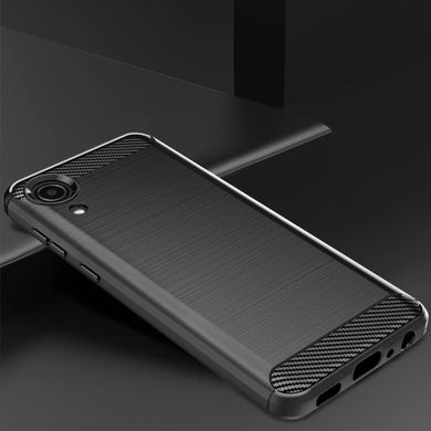 Защитный чехол Hybrid Carbon для Samsung Galaxy A03 Core - Black