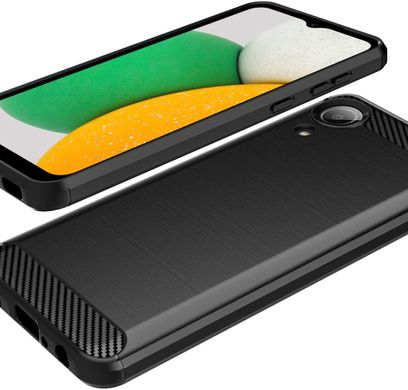 Захисний чохол Hybrid Carbon для Samsung Galaxy A03 Core - Black