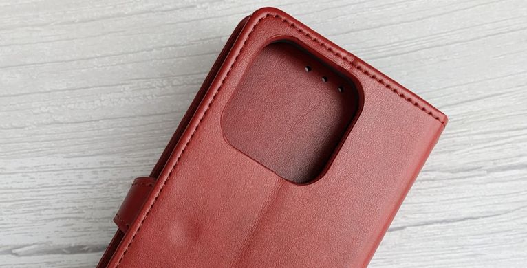 Чехол-книжка Getman Gallant для Xiaomi Redmi 12C - Dark Red