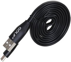 Кабель GOLF GC-03M Flat Micro-USB - Black