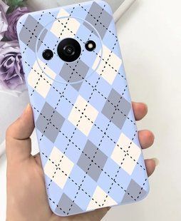 Силиконовый чехол с рисунком для Xiaomi Redmi A3 - Полосы вверх
