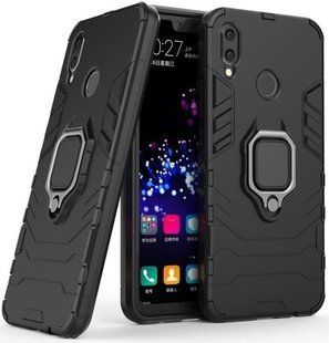 Удароміцний чохол з підставкою для Huawei P Smart Plus - Black