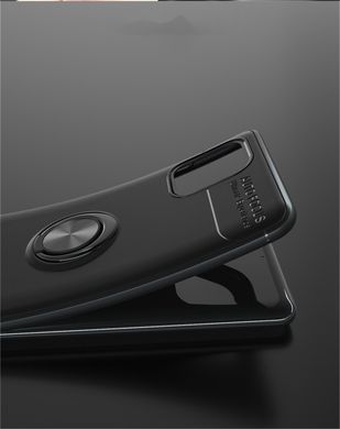 Защитный чехол Hybrid Magnetic Ring для Huawei Y5p - Black+Blue