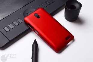 Пластиковый чехол для Lenovo A319 "красный"