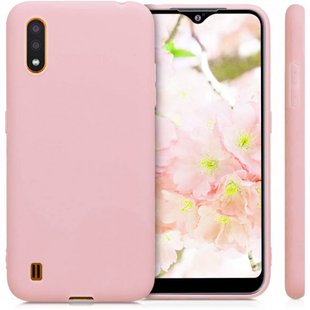 Силиконовый (TPU) чехол для Samsung Galaxy A01 - Pink