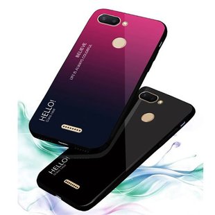 TPU+Glass чехол Crazy Gradient Hello для Xiaomi Redmi 6