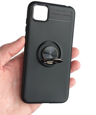 Захисний чохол Hybrid Magnetic Ring для Huawei Y5p - Black