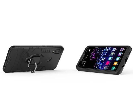 Ударопрочный чехол с подставкой для Huawei P Smart Plus - Red