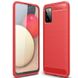 Защитный чехол Hybrid Carbon для Samsung Galaxy A02s - Red (29058). Фото 1 из 10