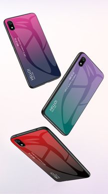 Чехол TPU+Glass для Xiaomi Redmi 7A - Blue