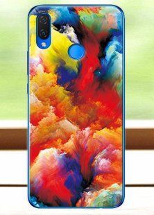 Силіконовий чохол з малюнком Huawei P Smart Plus - Різнокольорові лінії