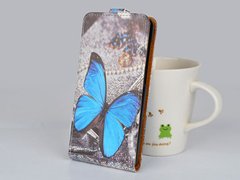Фліп-чохол з малюнком для Lenovo S60 - Яскравий метелик