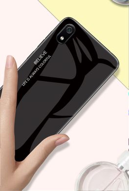 Чехол TPU+Glass для Xiaomi Redmi 7A - Black