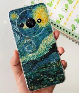 Силиконовый чехол с рисунком для Xiaomi Redmi A3 - Ночь