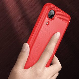 Защитный чехол Hybrid Carbon для Samsung Galaxy A03 Core - Red