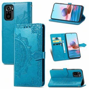 Чехол-книжка JR Art Series для Xiaomi Redmi Note 10 / Note 10s - Blue