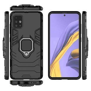 Ударопрочный чехол Ring под магнитный держатель для Samsung Galaxy A51 - Black
