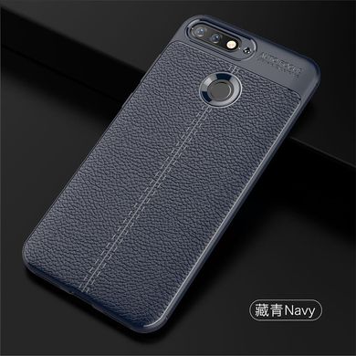Защитный чехол Hybrid Leather для Huawei Y6 (2018) / Y6 Prime (2018) - Blue