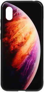 Чохол TPU+Glass Space Print для Huawei Y5 2019 - Lilac