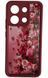 Силиконовый TPU чехол для Xiaomi Redmi Note 13 - Dark Red Print