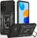 Ударопрочный чехол Hybrid Ring Camshield для Xiaomi Redmi Note 11 / Note 11S - Black (4674). Фото 4 из 11