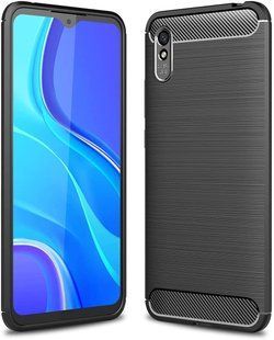 Чохол Hybrid Carbon для Xiaomi Redmi 9A - Black