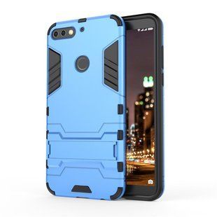 Ударопрочный чехол с подставкой для Huawei Y7 2018 / Y7 Prime 2018 / Honor 7C Pro - Blue