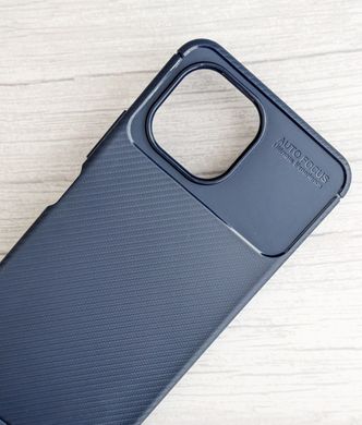 Чохол Premium Carbon для Xiaomi Mi 11 Lite - Blue