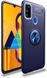 TPU чохол Hybird ColorRing під магнітний тримач Samsung Galaxy M21 - Blue (131467). Фото 1 із 6
