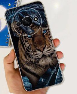 Силиконовый чехол с рисунком для Xiaomi Redmi A3 - Тигр