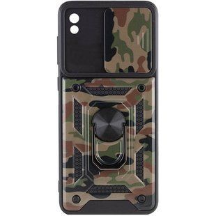 Удароміцний чохол GETMAN Ring для Xiaomi Redmi 9A - Camshield Brown