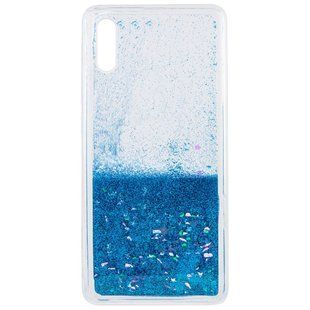 TPU чехол с блестками Liquid для Xiaomi Redmi 9A - Blue