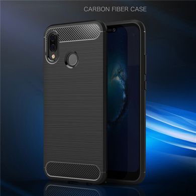 Силіконовий чохол Hybrid Carbon для Huawei P20 Lite - Dark Blue